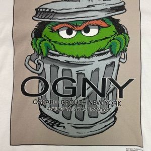 Vintage OGNY Single Stitch T Shirt Oscar the Grouch Tee Delta Tag New York
